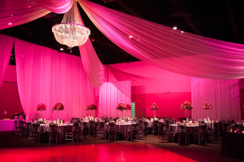 Pink, Black, White and Silver Tampa Wedding at A La Carte