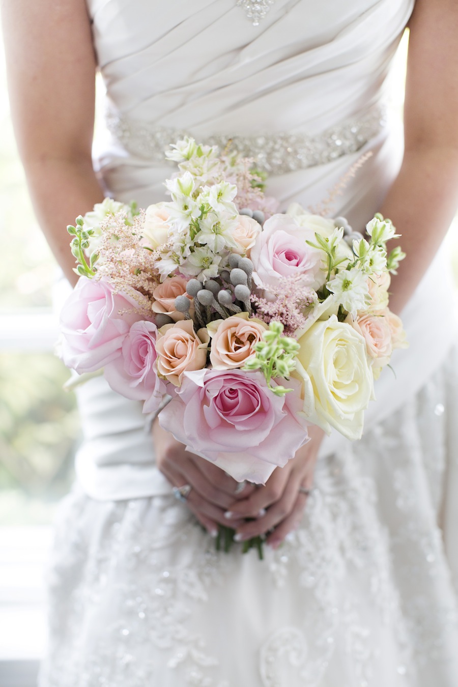 Pastel Pink Wedding Bouquet | Tampa Wedding Florist Florist Fire
