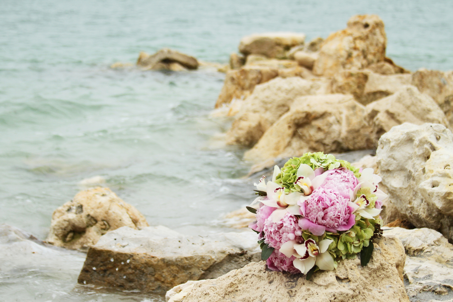 Green and Pink Clearwater Sand Key Park Wedding (3)