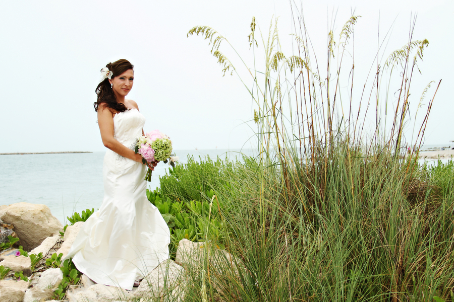 Green and Pink Clearwater Sand Key Park Wedding (5)