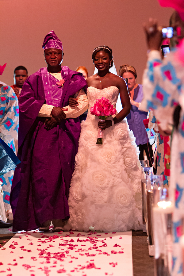 Fuchsia and Champagne Modern Nigerian Tampa Destination Wedding - Tampa Wedding Venue A La Carte Pavilion (12)
