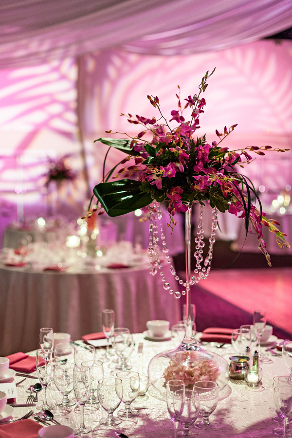 Fuchsia and Champagne Modern Nigerian Tampa Destination Wedding - Tampa Wedding Venue A La Carte Pavilion (3)