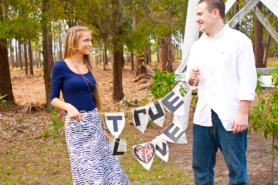 Rustic, Outdoor Engagement Shoot - Largo Botanical Garden by Horn Photography and Design (7)