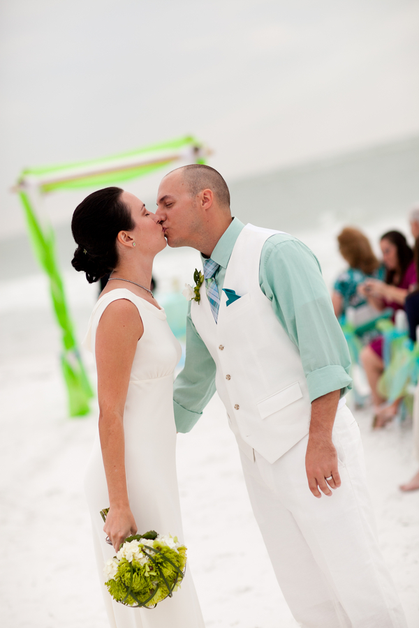 Aqua Blue and Lime Green Siesta Key Beach Wedding - Siesta Key Wedding Photographer Ware House Studios (9)