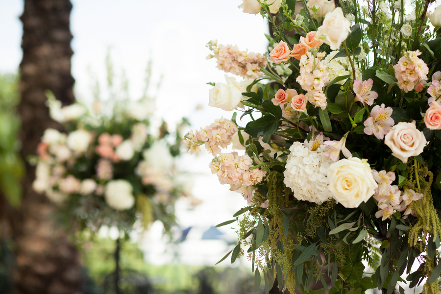 Pink & White Elegant Tampa Marriott Waterside Wedding - Kimberly Photography (15)