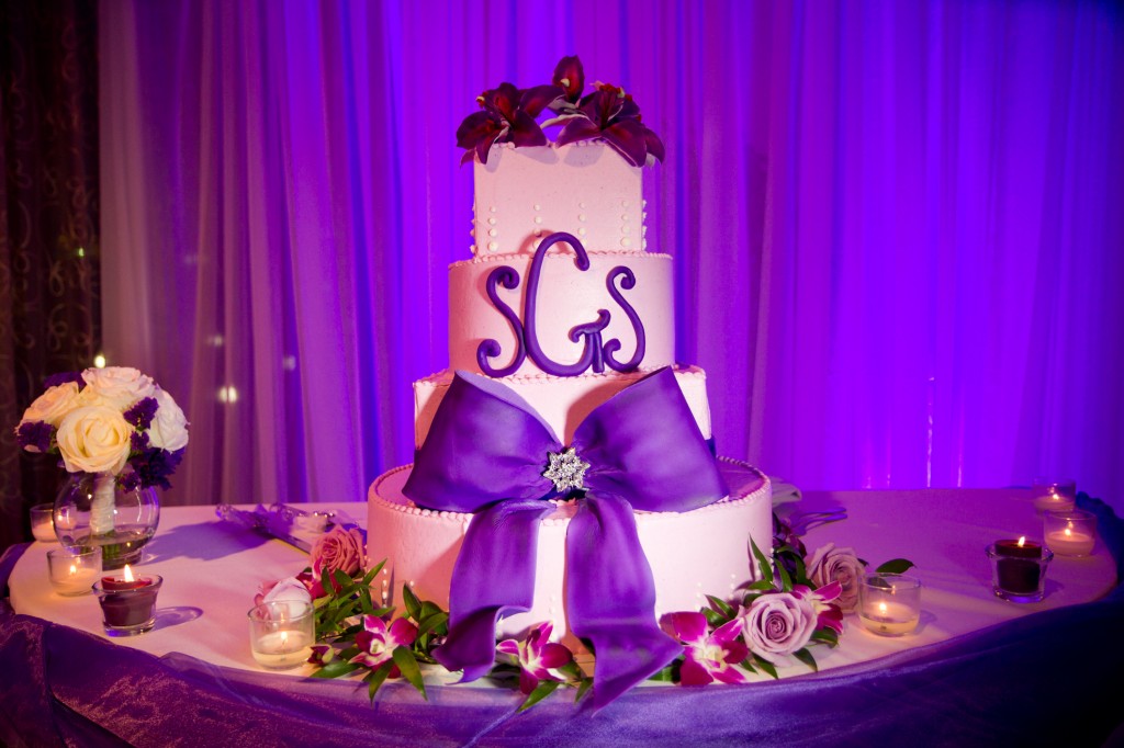 Elegant Purple And White Downtown Tampa Marriott Waterside Wedding