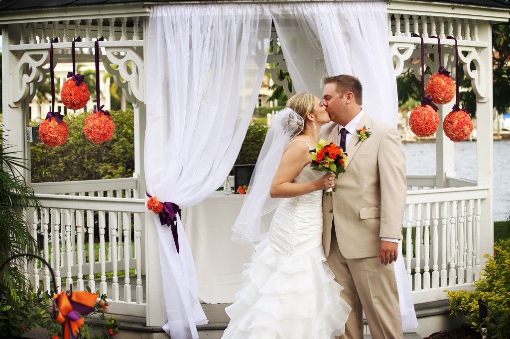 Orange & Purple Oktoberfest Wedding – Davis Island Garden Club