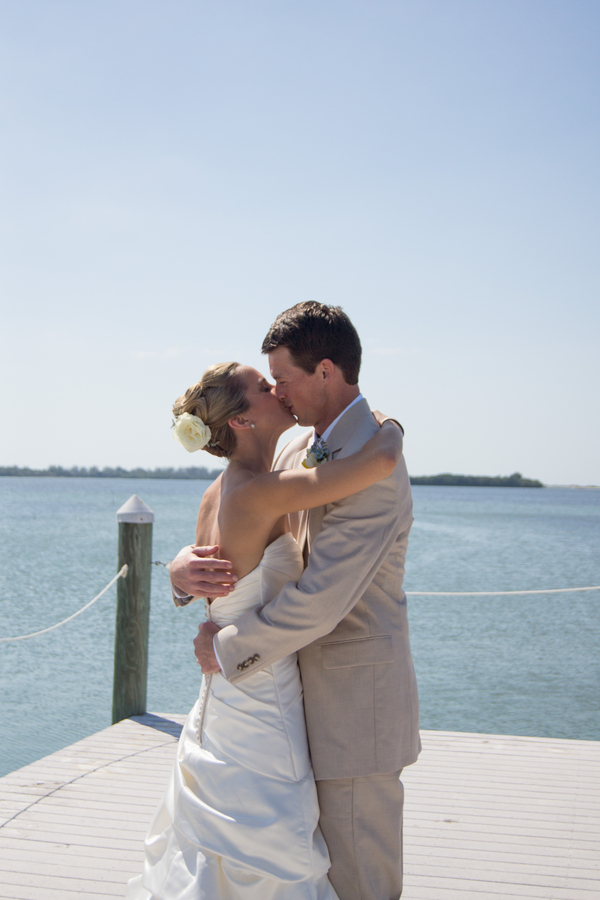 Light Blue & Yellow Waterfront Tampa Bay Watch Wedding - Kimberly Photography (11)