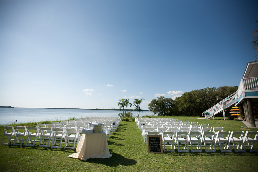 Light Blue & Yellow Waterfront Tampa Bay Watch Wedding - Kimberly Photography (15)
