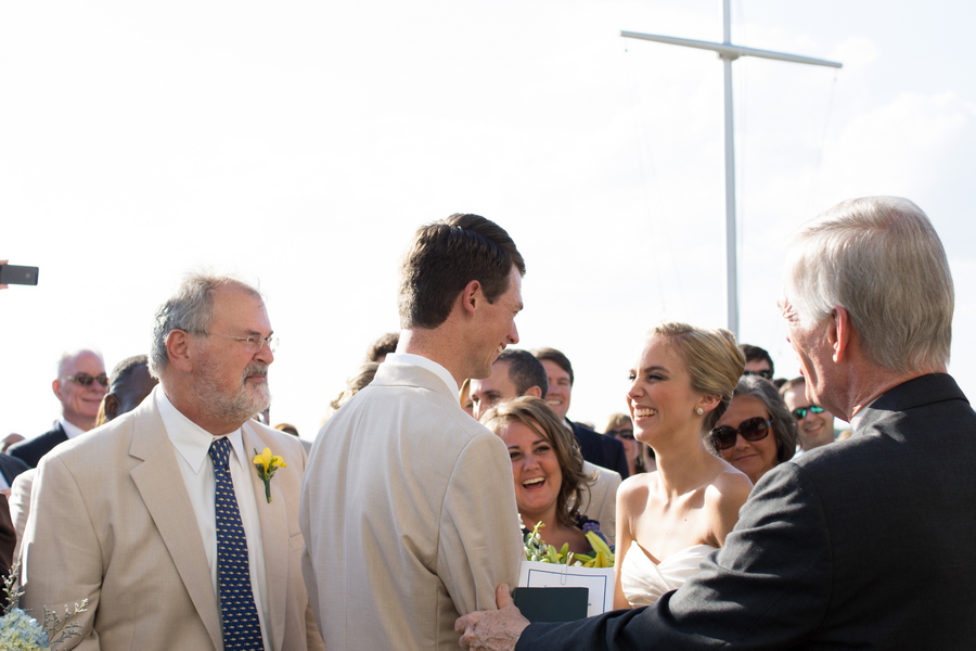 Light Blue & Yellow Waterfront Tampa Bay Watch Wedding - Kimberly Photography (22)