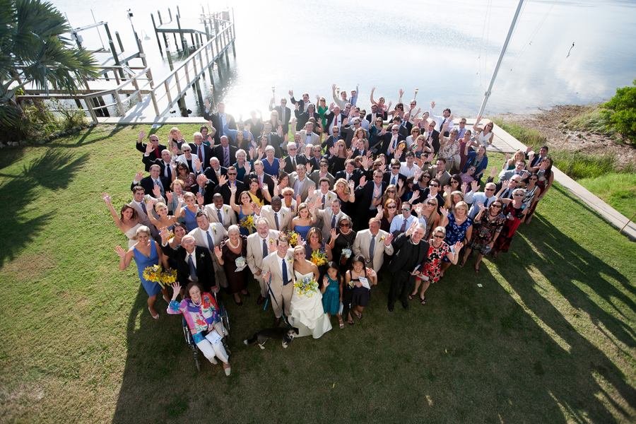 Light Blue & Yellow Waterfront Tampa Bay Watch Wedding - Kimberly Photography (23)