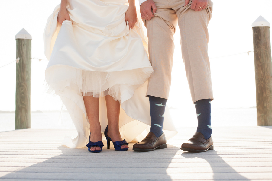 Light Blue & Yellow Waterfront Tampa Bay Watch Wedding - Kimberly Photography (26)