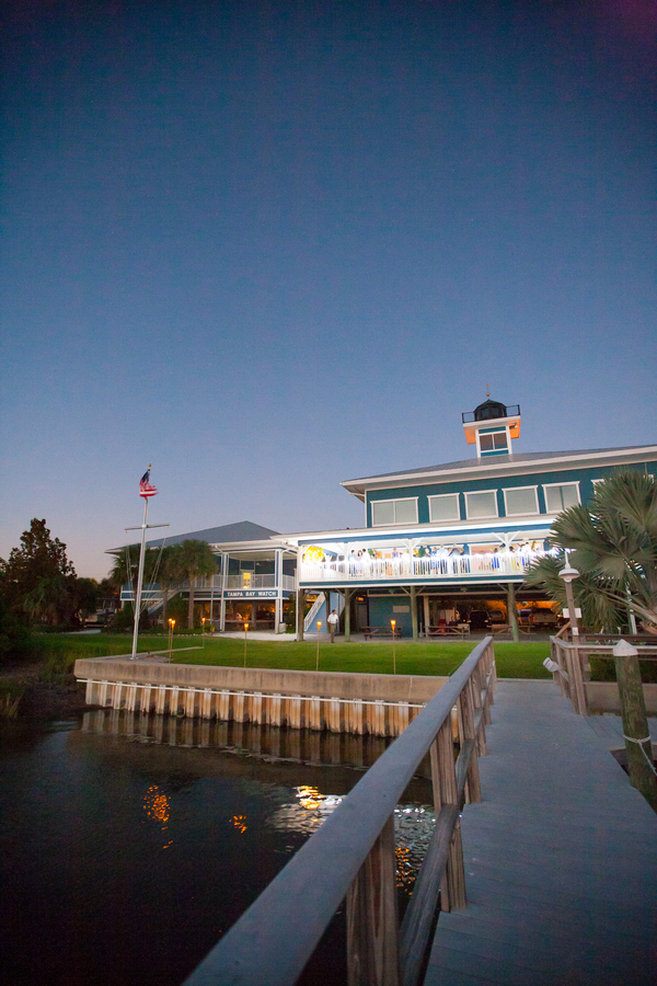 Light Blue & Yellow Waterfront Tampa Bay Watch Wedding - Kimberly Photography (38)