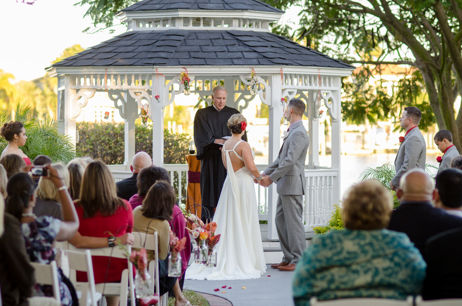 Gold & Red Cigar Themed Tampa Waterfront Wedding - Davis Island Garden Club - Tampa Wedding Photographer Life’s Highlights (14)