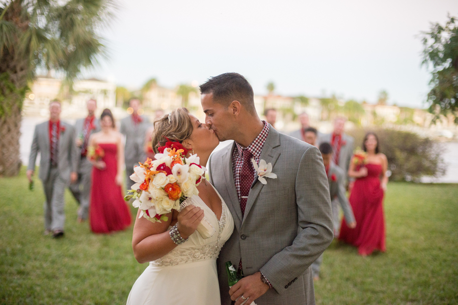 Gold & Red Cigar Themed Tampa Waterfront Wedding - Davis Island Garden Club - Tampa Wedding Photographer Life’s Highlights (10)