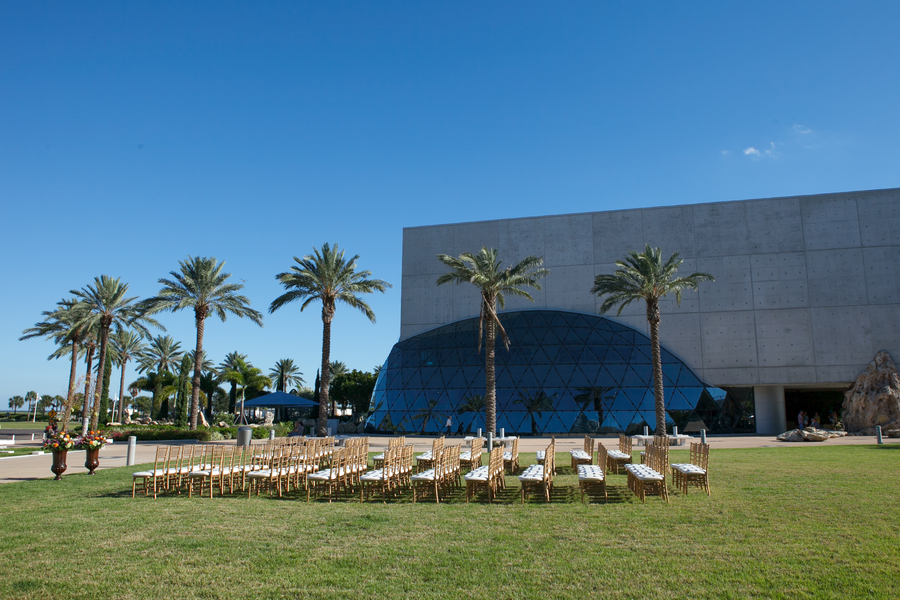 Purple & Orange Mediterranean Downtown St. Pete Wedding – Dali Museum