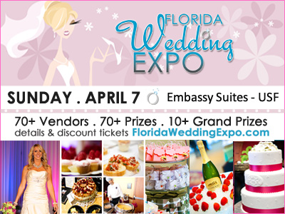 Tampa Bridal Show, Sunday, April 7, 2013 - Embassy Suites Tampa USF
