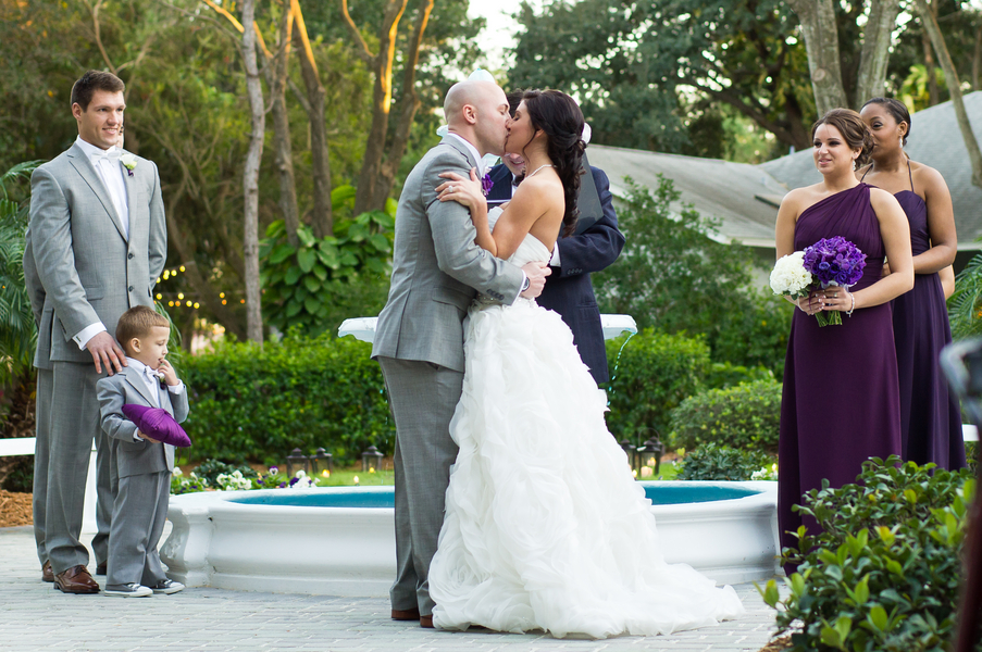 Purple & Grey Stunning Backyard Largo Wedding - Tampa Wedding Photographer Ashfall Mixed Media (18)