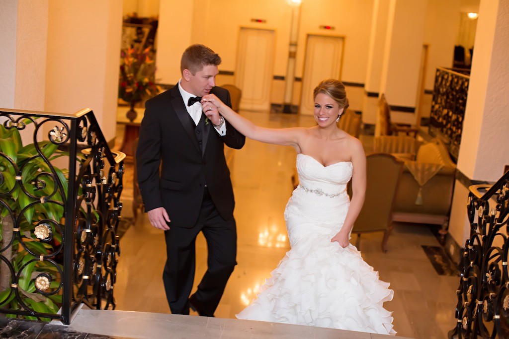 Elegant Black and White Downtown Tampa Wedding - Floridan Palace (42)