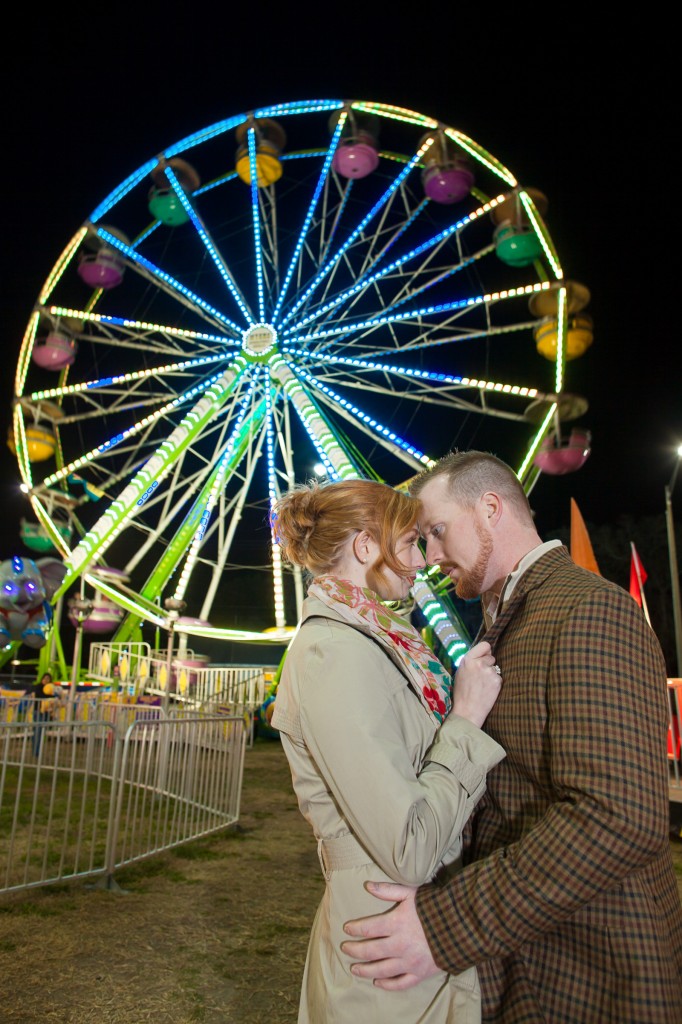 Vintage and Carnival Themed Plant City, FL Strawberry Festival Engagement Shoot