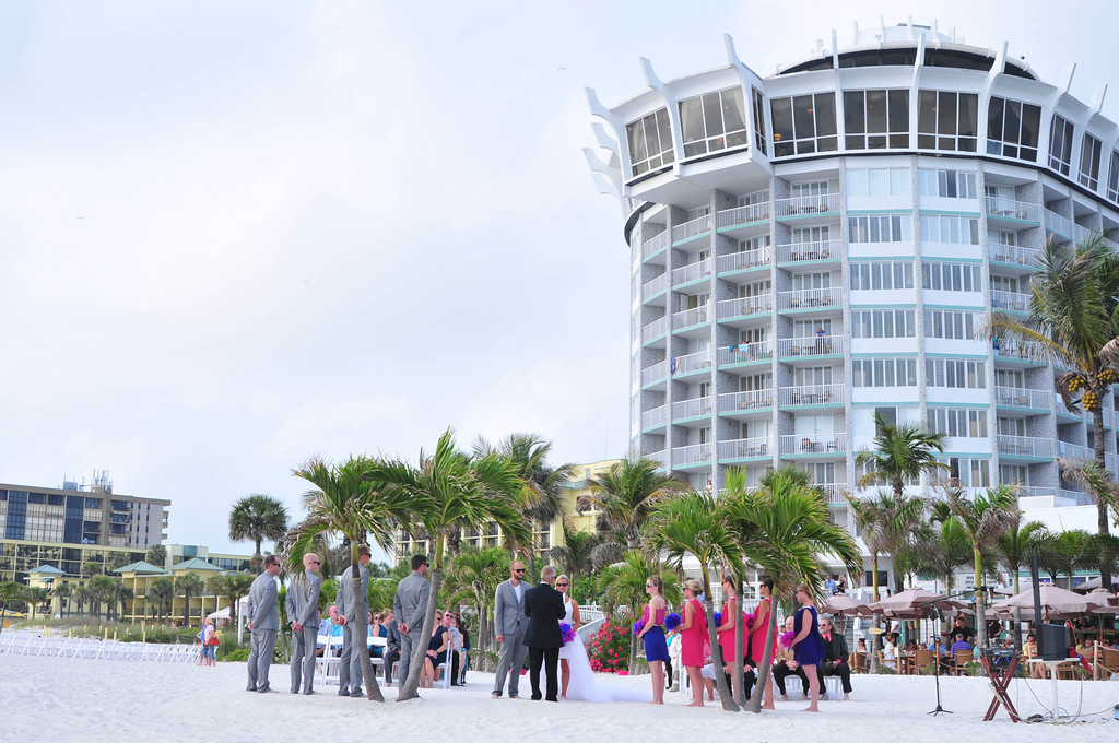 Modern South Beach Style Fuchsia & Royal Blue St. Pete Beach, FL Wedding - St. Petersburg Wedding Planner Kimberly Hensley Events (14)