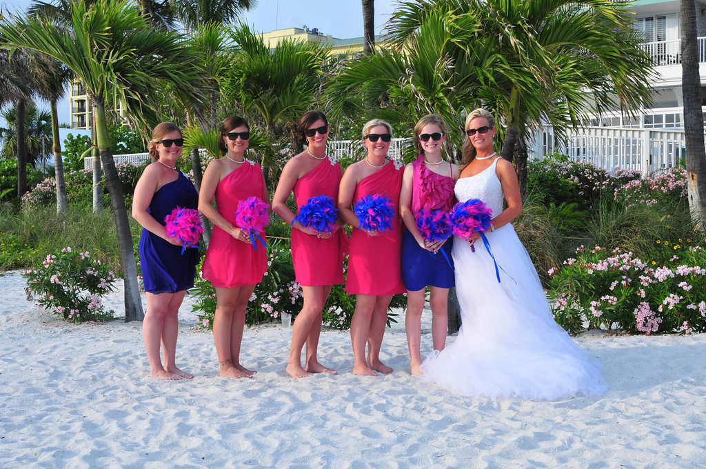 Modern South Beach Style Fuchsia & Royal Blue St. Pete Beach, FL Wedding - St. Petersburg Wedding Planner Kimberly Hensley Events (11)