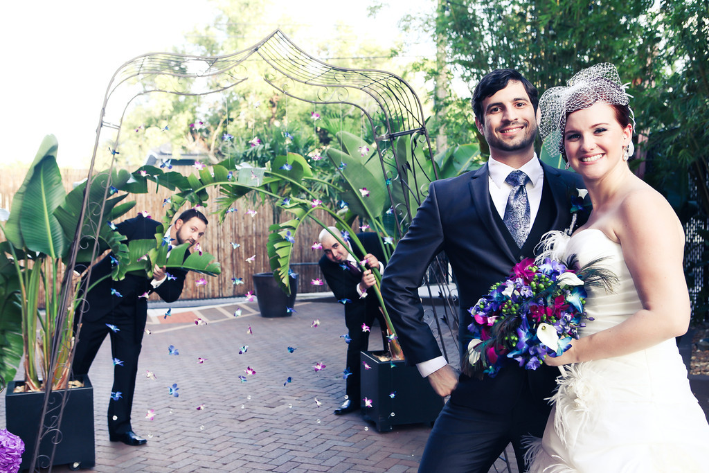 Purple, Teal and Royal Blue Peacock - Themed St. Petersburg Wedding - NOVA 535 Unique Event Space - VRvision Photography (17)