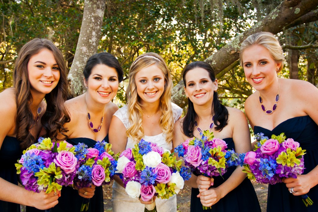 Navy Blue & Purple Backyard Tampa, FL Wedding - Tampa Wedding Photographer Carolina Media Star (27)