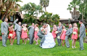 Tampa Wedding Photographer - Photo Announce It! - Rusty Pelican Coral and Silver Beach-Inspired Tampa Wedding (24)