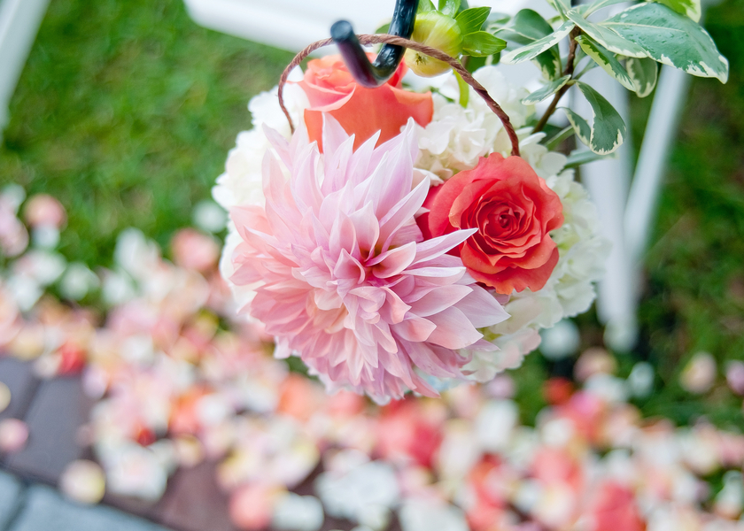 Navy, White & Coral Davis Island Garden Club Wedding - Tampa Wedding Photographer Kristen Marie Photography (12)