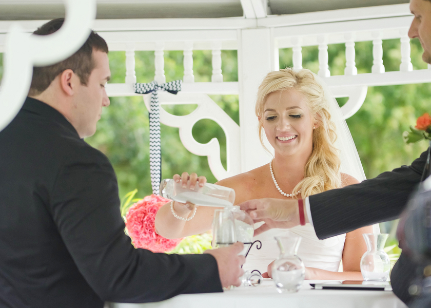 Navy, White & Coral Davis Island Garden Club Wedding - Tampa Wedding Photographer Kristen Marie Photography (20)