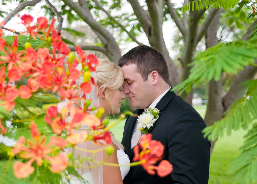 Navy, White & Coral Davis Island Garden Club Wedding - Tampa Wedding Photographer Kristen Marie Photography (22)