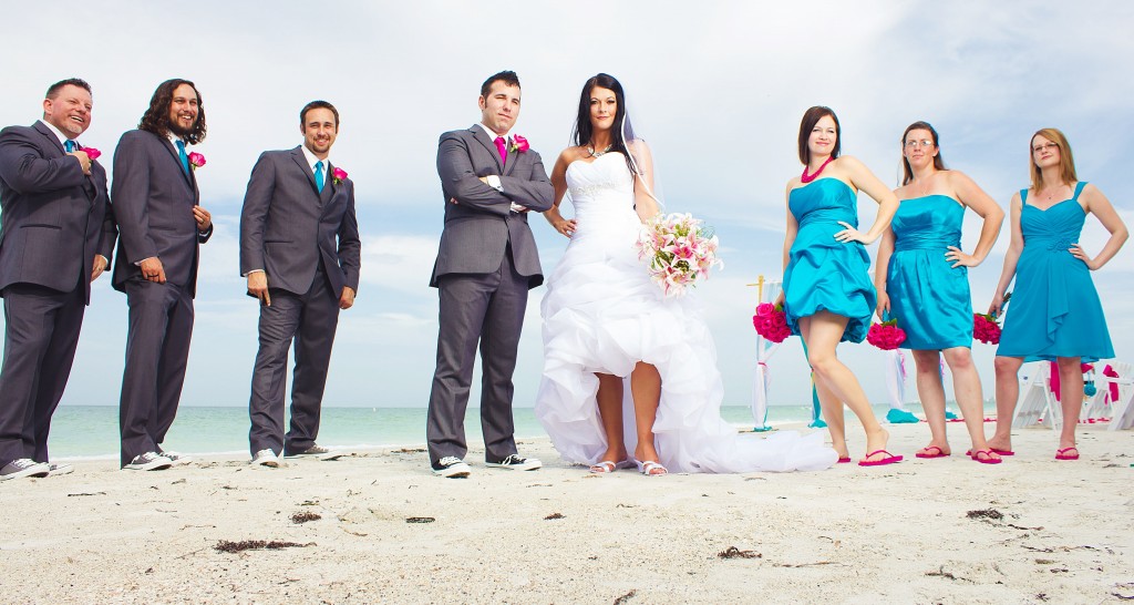 Teal & Fuchsia Treasure Island Beach Destination Wedding - Florida Beach Wedding Planner Tide the Knot (28)