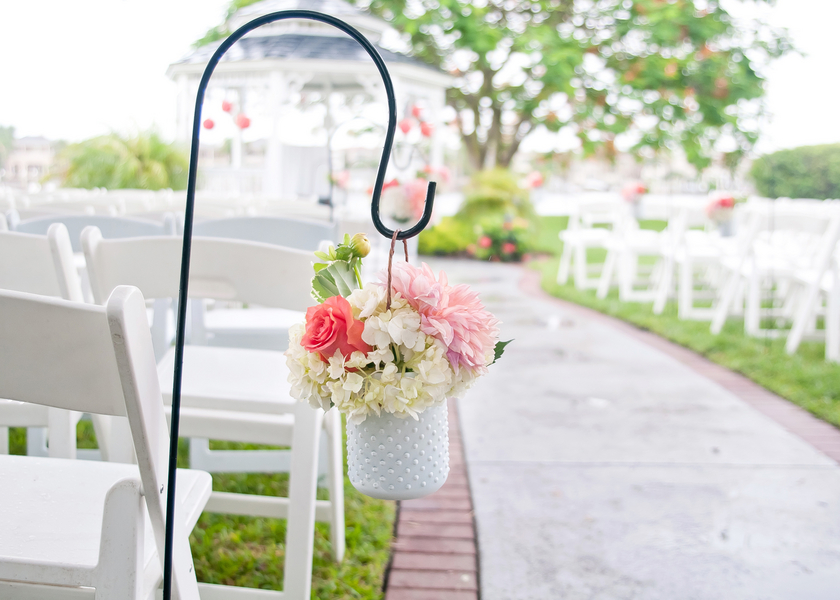 Navy, White & Coral Davis Island Garden Club Wedding - Tampa Wedding Photographer Kristen Marie Photography (10)