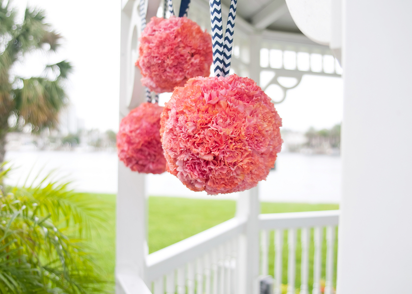 Navy, White & Coral Davis Island Garden Club Wedding - Tampa Wedding Photographer Kristen Marie Photography (11)