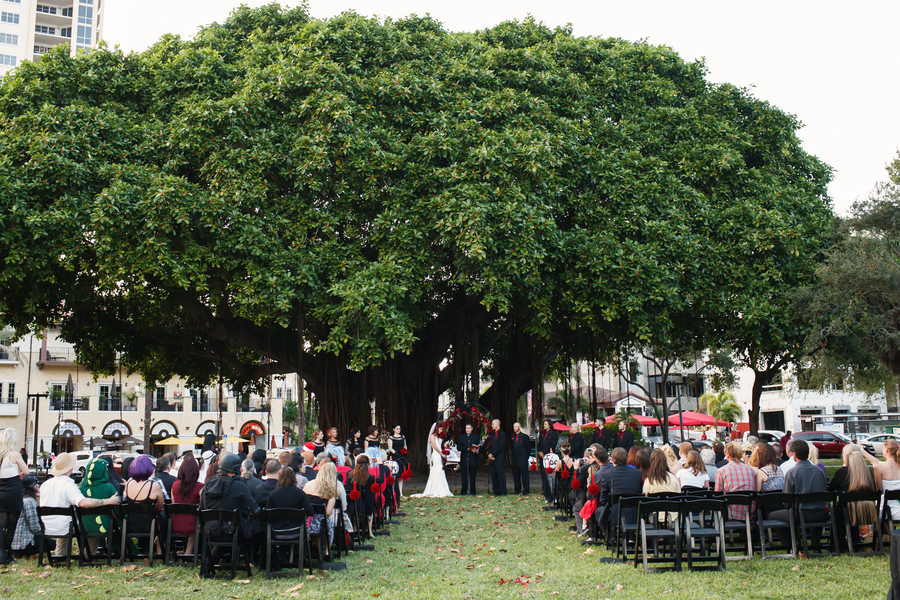 St. Pete Museum of Fine Arts Black & Red Halloween Themed Wedding - St. Petersburg, FL Wedding Photographer Carrie Wildes Photography (23)