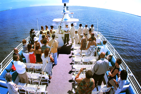 Ivory, Yellow & Tan Nautical Destination Wedding Yacht Starship - Tampa Wedding Photographer Victor's Photojournalism (15)
