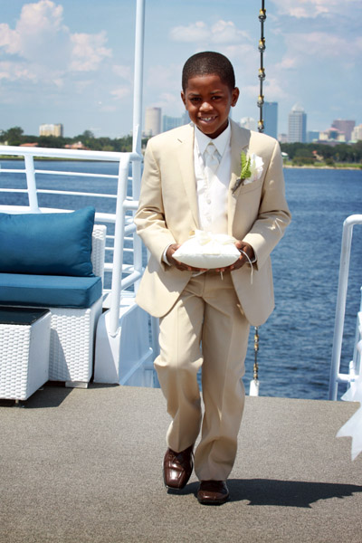 Ivory, Yellow & Tan Nautical Destination Wedding Yacht Starship - Tampa Wedding Photographer Victor's Photojournalism (11)