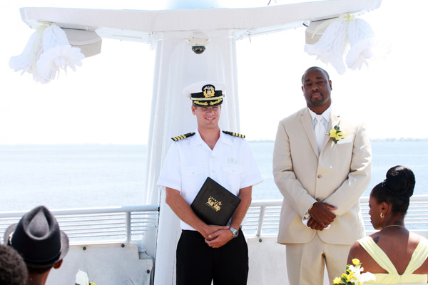 Ivory, Yellow & Tan Nautical Destination Wedding Yacht Starship - Tampa Wedding Photographer Victor's Photojournalism (12)