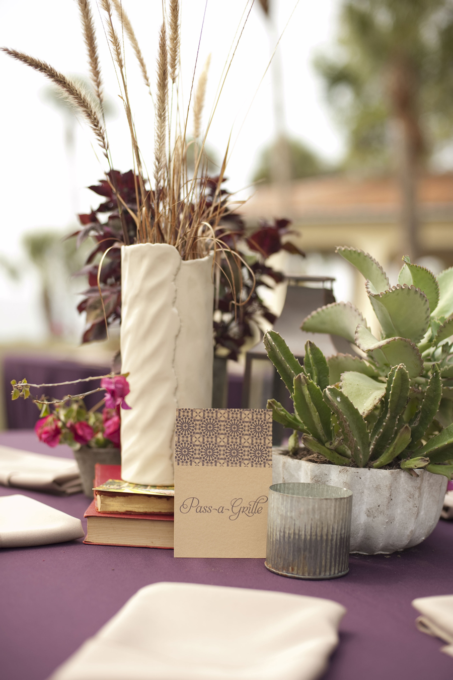 Eggplant and Burlap Destination Powel Crosley Estate Sarasota Wedding - Sarasota Wedding Photographer Stephanie A. Smith Photography (25)