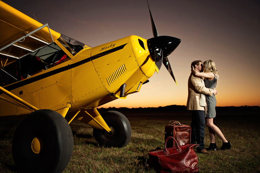 Tampa Airport Travel Themed Engagement Shoot - Tampa Wedding Photographer Marc Edwards Photography (22)