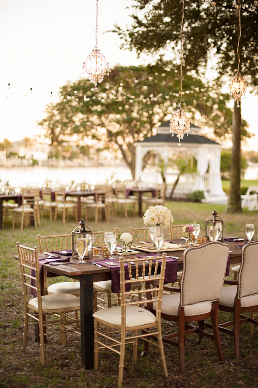 Purple, Ivory and Champagne Vintage Glam Wedding - Davis Islands Garden Club - Tampa Wedding Photographer Stephanie A. Smith Photography (20)
