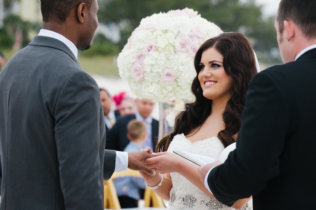 Post Card Inn Wedding St. Pete Beach - In True Colors Photography - Pink, Ivory and White Beachfront Nigerian Wedding (25)