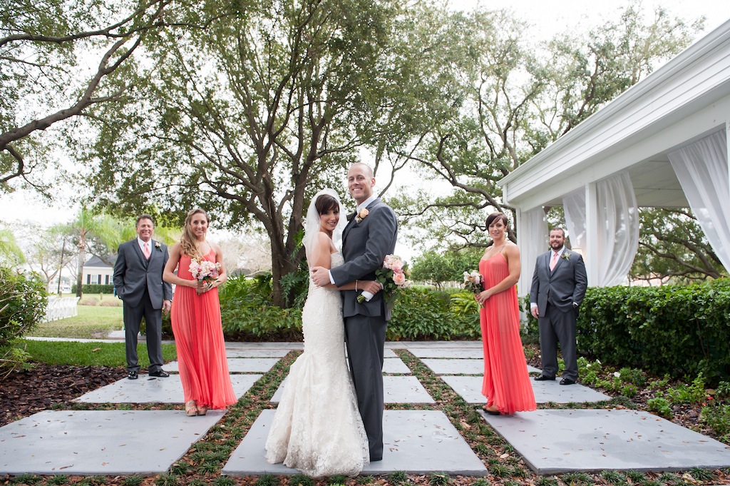 Davis Island Garden Club Wedding - Coral and Mint Green Natural Wedding - Tampa Wedding Photographer Sarah & Ben (30)