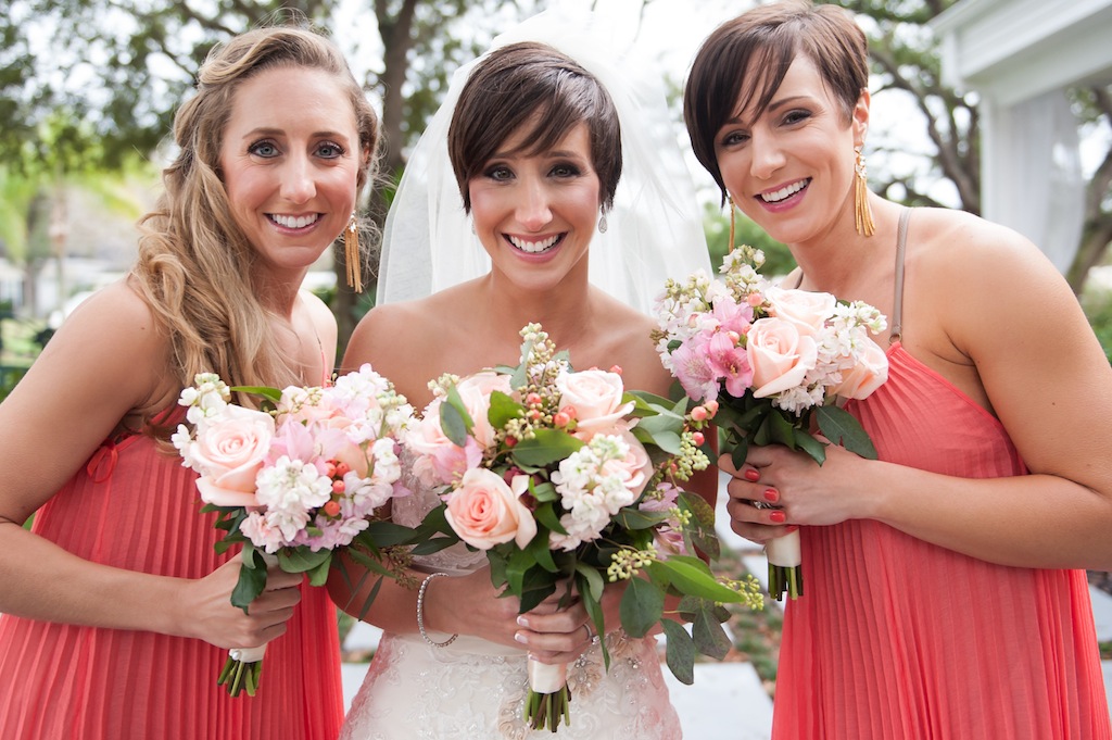 Davis Island Garden Club Wedding - Coral and Mint Green Natural Wedding - Tampa Wedding Photographer Sarah & Ben (31)