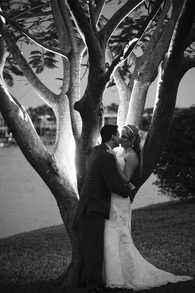 Red, Tropical Waterfront Tampa Wedding - Davis Islands Garden Club ...