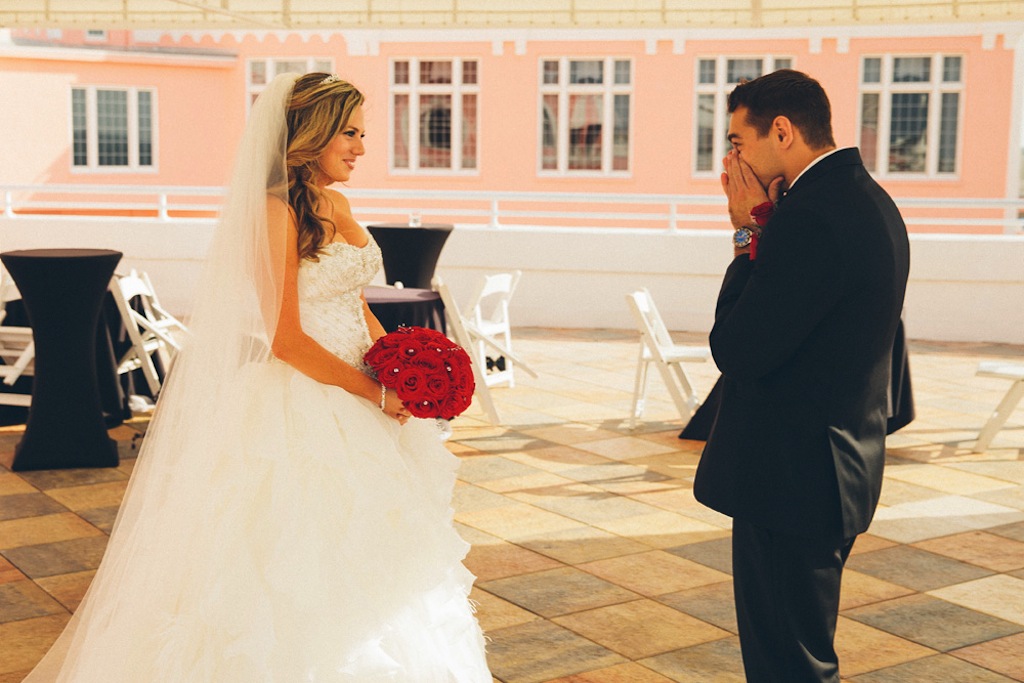Don CeSar Wedding - Formal, black, white and gold St. Pete Beach Wedding by Parker Young Photography (12)