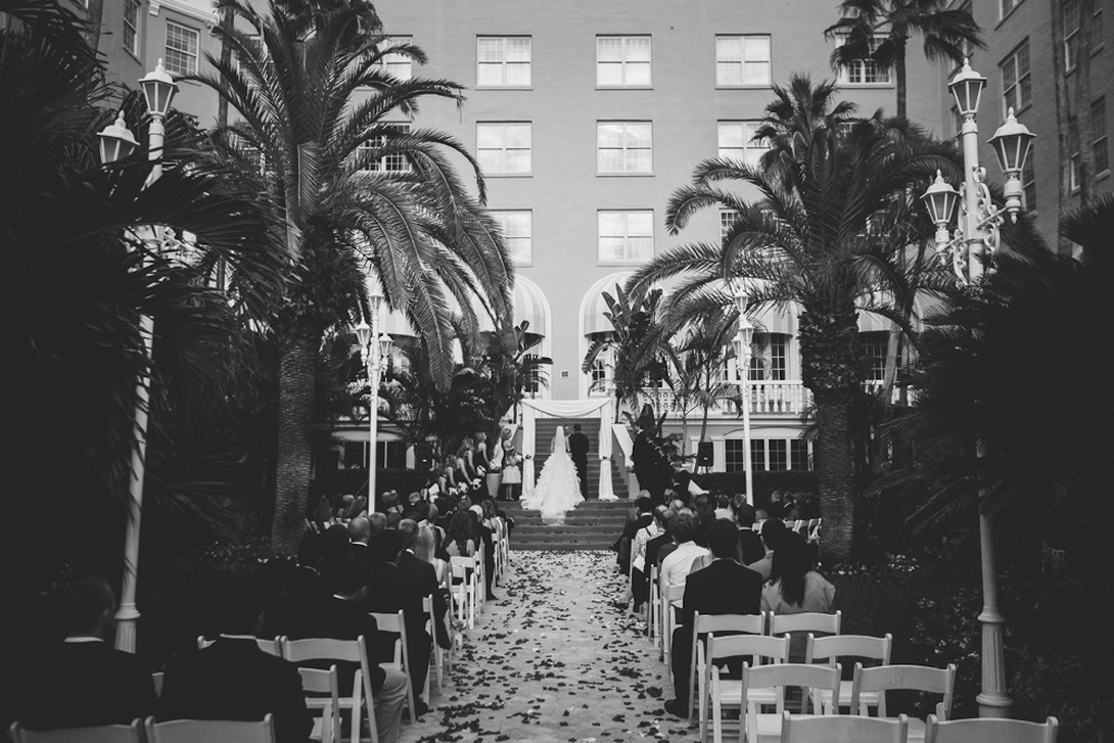Don CeSar Wedding - Formal, black, white and gold St. Pete Beach Wedding by Parker Young Photography (26)
