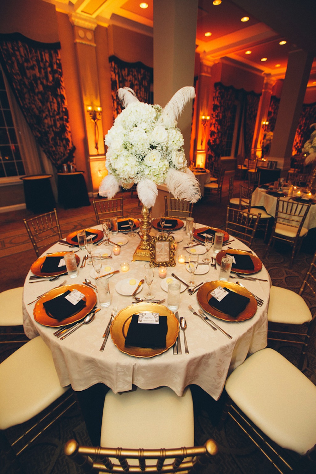 Don CeSar Wedding - Formal, black, white and gold St. Pete Beach Wedding by Parker Young Photography (34)