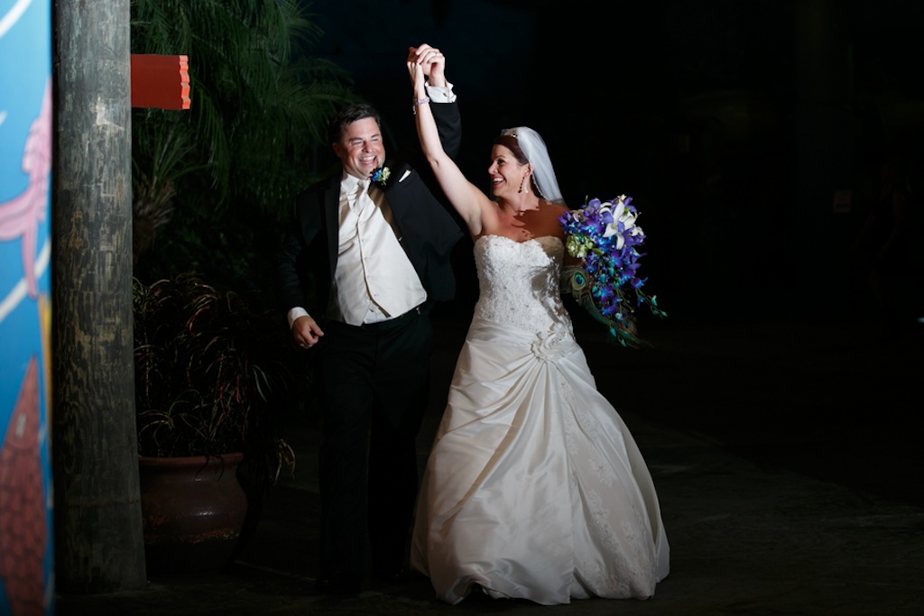 Gasparilla Inspired Peacock Wedding at the Florida Aquarium by Carrie Wildes Photography (30)